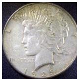 Silver Peace Dollar 1928 S