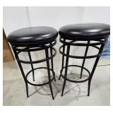 Swivel Bar Stools (2), 18" diameter, 30" tall