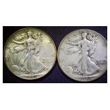 Silver Walking Liberty  1945 NMM  1942D