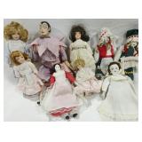 Dolls, porcelain,  3 - 5 inches