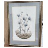 B. Dauman "Blue Indigo" print