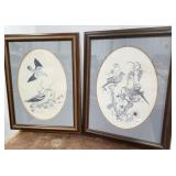 Gene Murray lithograph bird prints