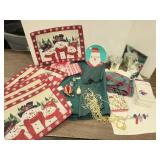 Christmas place mats & decor items