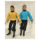 Spock & Captain Kirk Jointed dolls