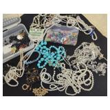 Broken necklaces and beads