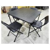 Cosco card table & 4 chairs