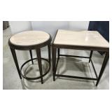 Accent Tables, metal & marble look