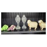 Salt & Pepper Shakers, 1 set crystal