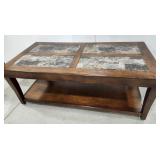 Coffee Table - on casters, Marble look