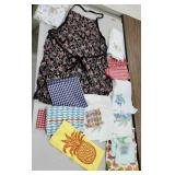 Kitchen towels & apron,