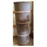 (2) Steel Barrels with Lids 45gal?