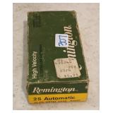 Remington 25 Auto, 50 Gr