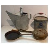 Galvanized minnow Bucket, Watering Can