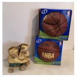 Cabbage Patch Roller Skates & Basketballs