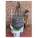 Pitcher Pump, Planter & Bench