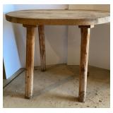 Primitive Look Butcher Block Table