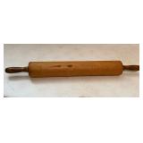 Vtg Large Rolling Pin 17.5in Coverage