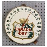 Vtg 12in Canada Dry Thermometer