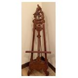 Antique Ornate Easel 67in tall