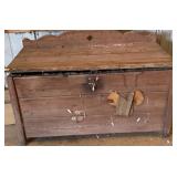 Wooden Toy Box used as Fertilizer Box
