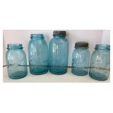 Antique Blue Ball Jars