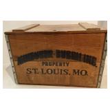 Vtg Anheuser-Busch Wooden Crate
