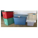 Various Size Totes with Lids
