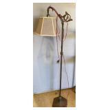 Antique Cast Metal Floor Lamp