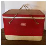 Vtg Coleman Metal Chest Cooler