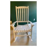 White Cracker Barrel Rocking Chair