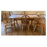 Farmhouse Dining Table & 6 Chairs 36x60