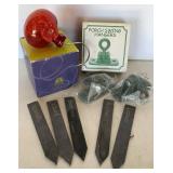 Art Glass Bird Feeder, Slate Row Markers