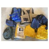 Rain Suits, Umbrellas & life jackets