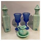 Avon & Liquor Slag Glass Bottles