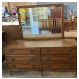 Mid Century Modern Dresser & Mirror