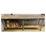 Metal Top Shop Table 96.5x24.25x35