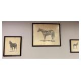 Jackson Grey Storey Framed Horse Prints