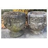 Concrete Planters 9in dia, 10in tall