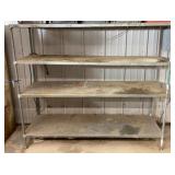 Metal Shelves with Solid Galvanized Shelves