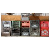 (11) Plastic Milk Crates