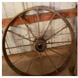 Antique Metal Wagon Wheel