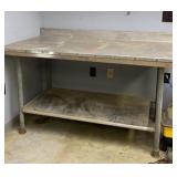 Metal Top Shop Work Table