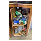 Lazy Susan Filled with Various Hardware