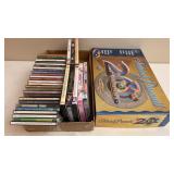 Music CDs, DVDS & Trivial Pursuit Board Game