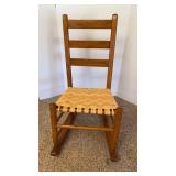 Antique Ladder Back Rocking Chair