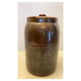Antique Salt Glazed gal Crock Jar