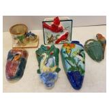 Bird Theme Porcelain Wall Pockets