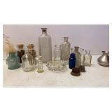 Antique Medicine Bottles & Ink Well