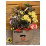 Box of Silk Flowers