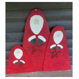 Large Wooden Santa Claus Decor